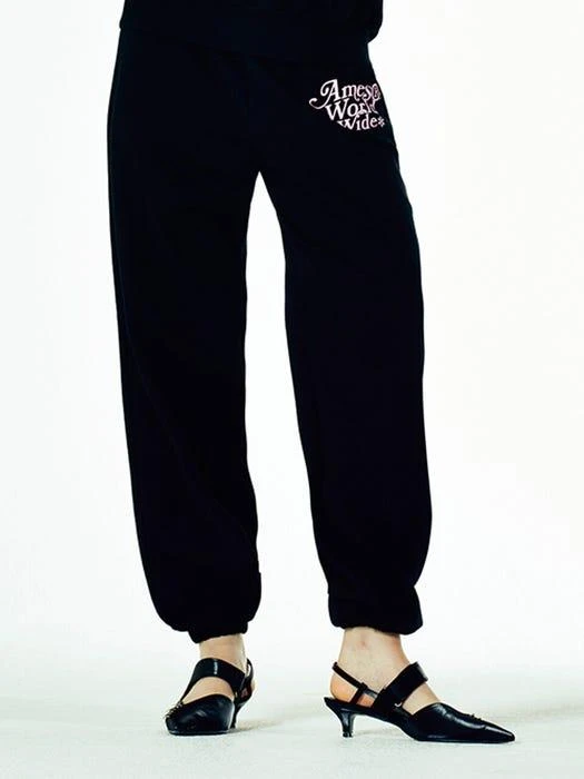 商品AMES|Signature Logo Sweatpants (Black),价格¥721,第2张图片详细描述