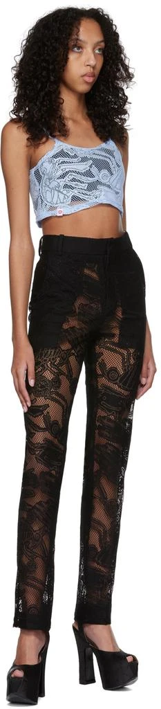 商品Charles Jeffrey Loverboy|Black Cotton Trousers,价格¥1582,第4张图片详细描述
