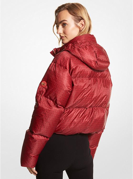 Cropped Logo Quilted Puffer Jacket商品第2张图片规格展示