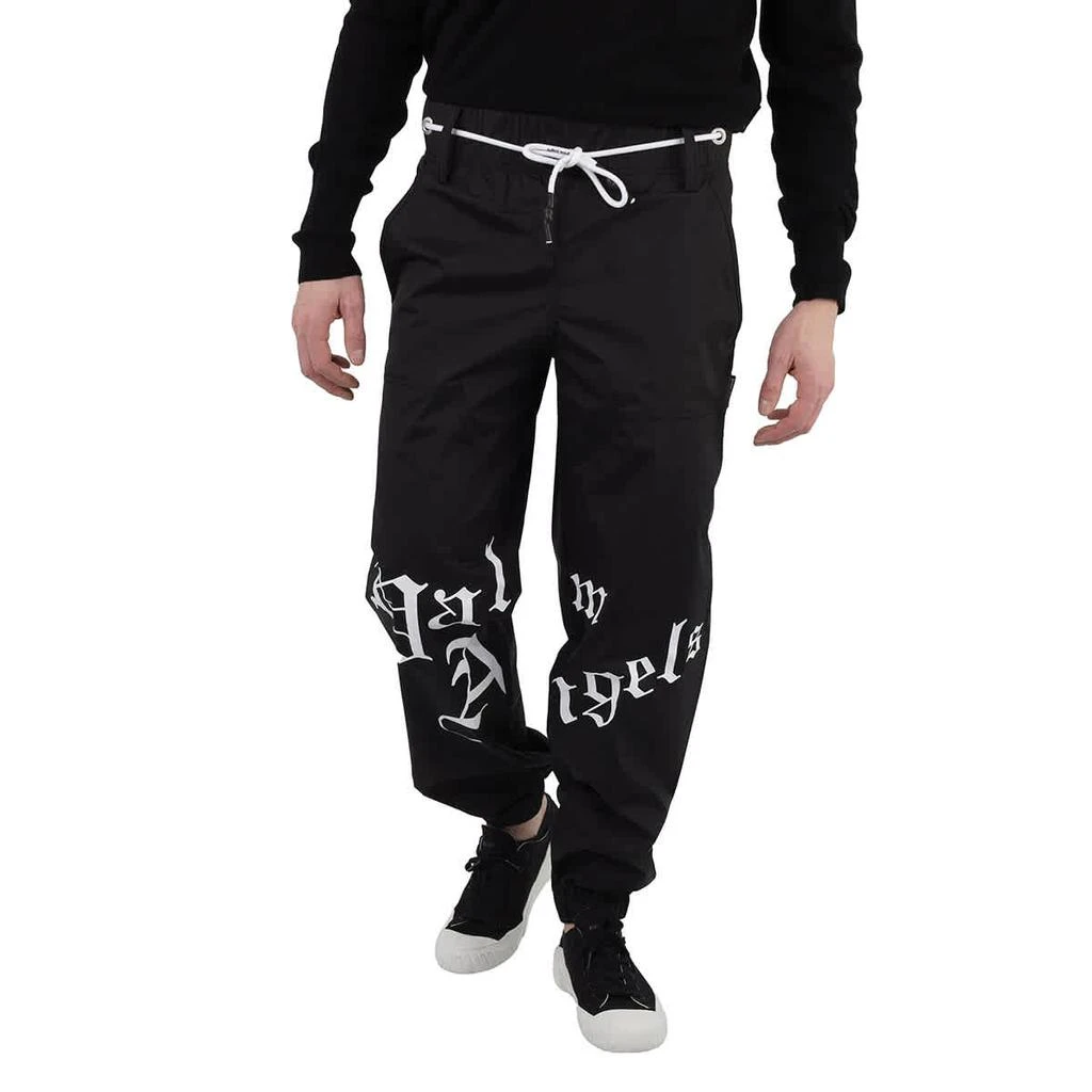 商品Palm Angels|Palm Angels Black Gothic Logo Sweatpants, Size Small,价格¥3221,第1张图片