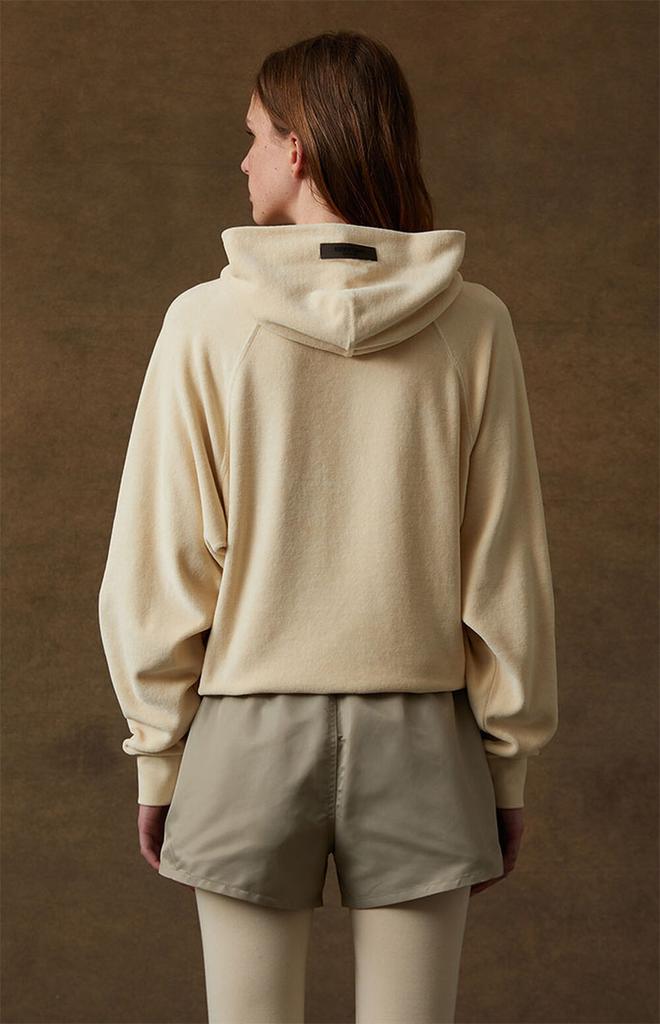 Women's Egg Shell Velour Hoodie商品第4张图片规格展示