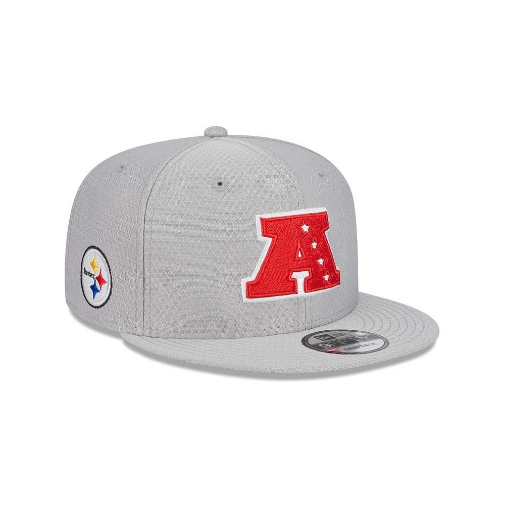 商品New Era|Men's Gray Pittsburgh Steelers 2024 Pro Bowl 9FIFTY Adjustable Snapback Hat,价格¥292,第1张图片