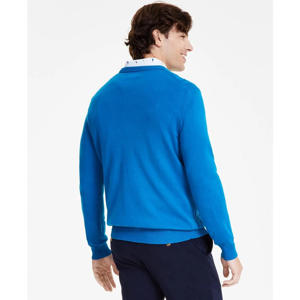 商品Club Room|Men's Elevated Mixed Cable Long Sleeve Crewneck Sweater, Created for Macy's,价格¥142,第2张图片详细描述