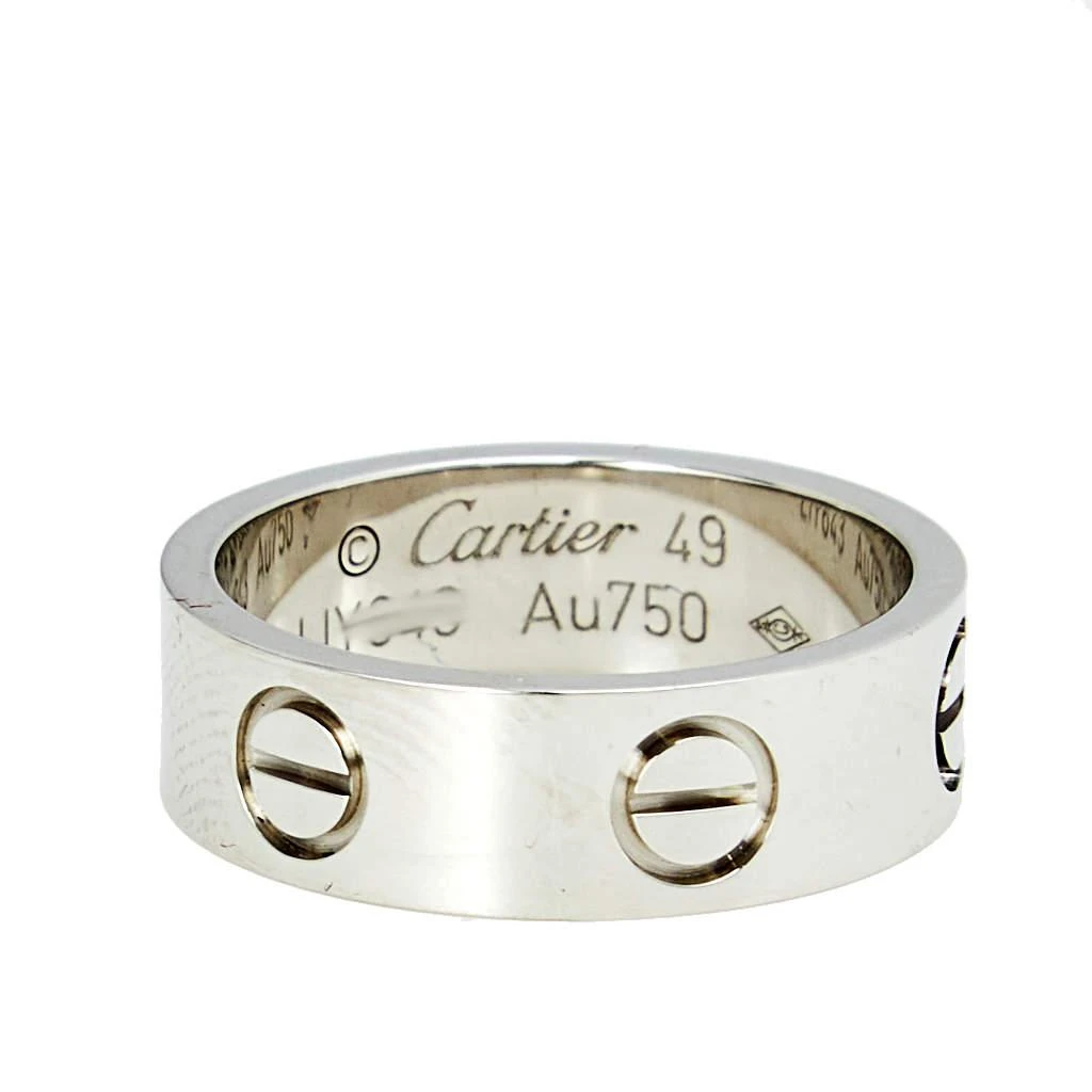 商品[二手商品] Cartier|Cartier Love 18K White Gold Band Ring Size 49,价格¥4675,第2张图片详细描述