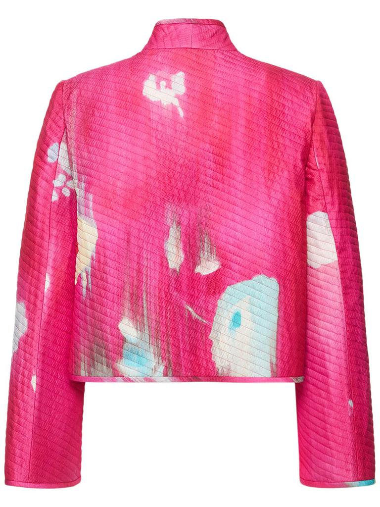 Printed Quilted Silk Jacket商品第4张图片规格展示