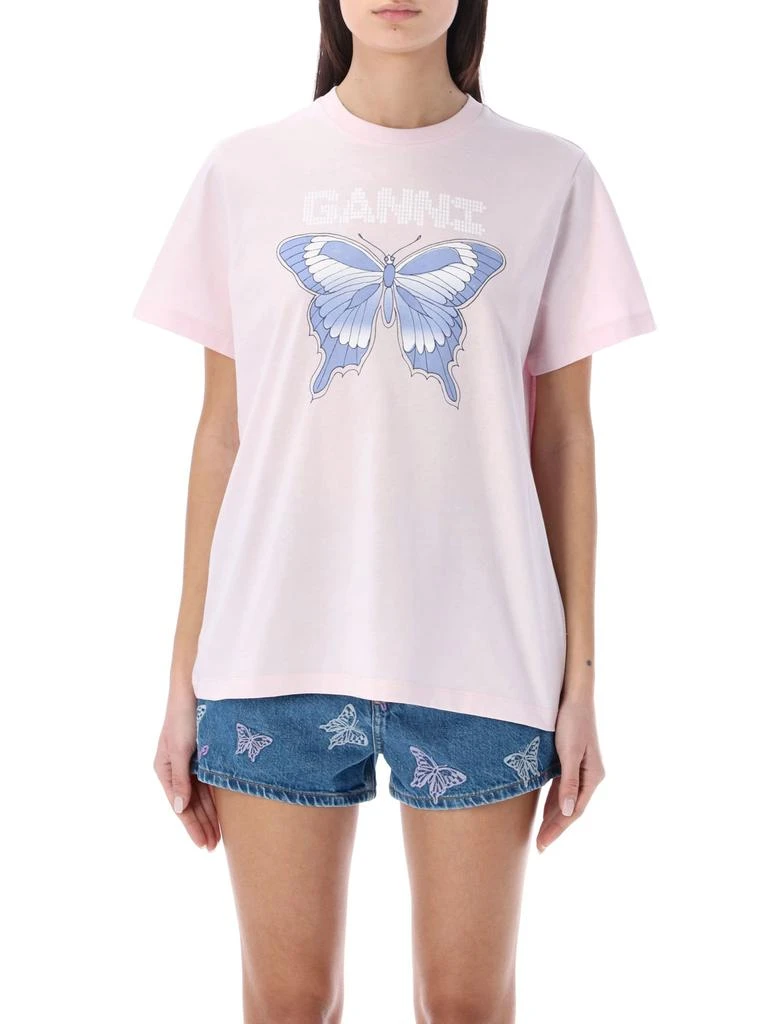 商品Ganni|Ganni Butterfly Relaxed T-shirt,价格¥1083,第1张图片