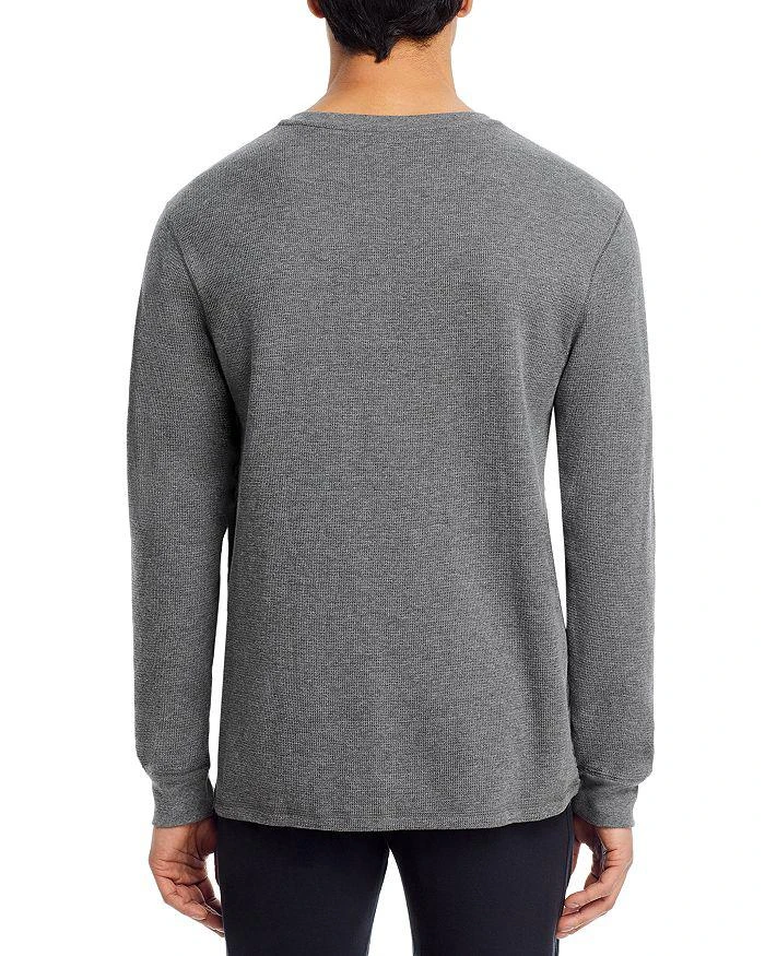 商品Ralph Lauren|Cotton Blend Waffle Knit Logo Long Sleeve Sleep Tee,价格¥190,第3张图片详细描述