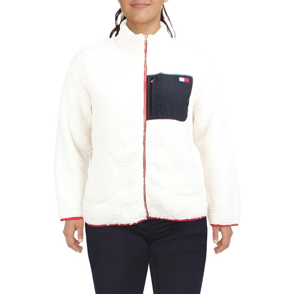 Tommy Hilfiger Womens Fleece Zip Front Sweatshirt商品第1张图片规格展示