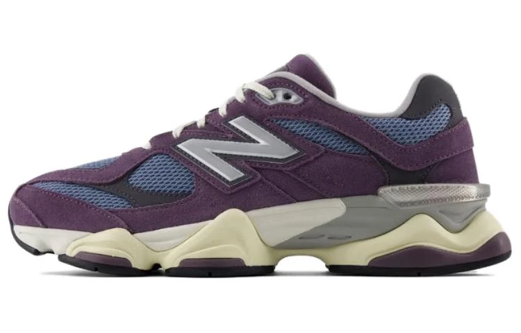 商品[国内直发] New Balance|NB 9060 时尚 网布减震 低帮 休闲跑步鞋 男女同款 紫蓝灰,价格¥774,第1张图片