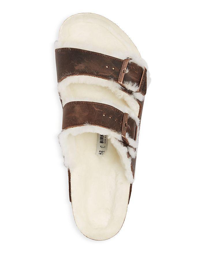 商品Birkenstock|Men's Arizona Shearling Slide Sandals,价格¥1206,第4张图片详细描述