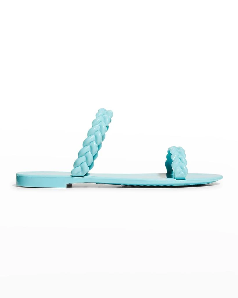 商品Stuart Weitzman|Sawyer Braided Dual-Band Jelly Sandals,价格¥351,第1张图片