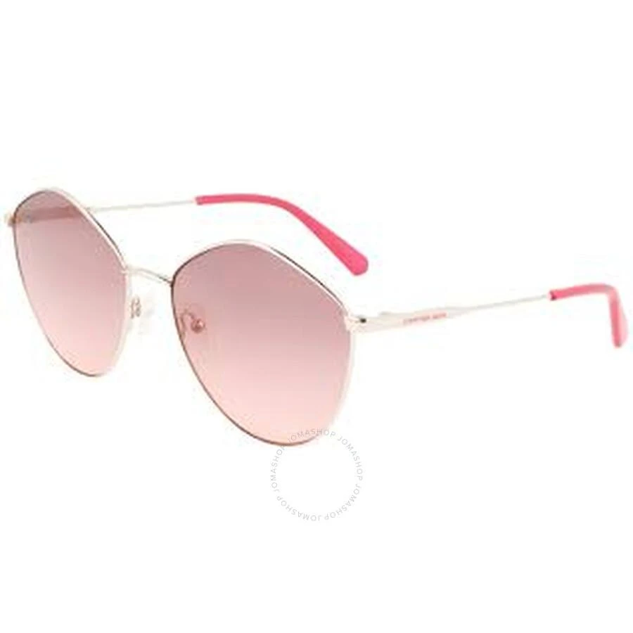 商品Calvin Klein|Pink Gradient Oval Ladies Sunglasses CKJ22202S 717 61,价格¥148,第1张图片