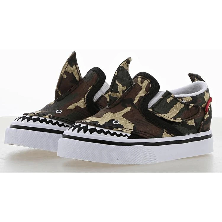 商品Vans|Vans Slip On Camo Shark - Baby Shoes,价格¥222,第2张图片详细描述