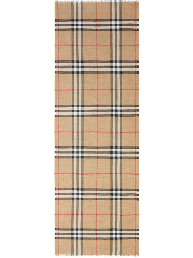 商品Burberry|BURBERRY - Giant Check Wool Scarf,价格¥2585,第2张图片详细描述