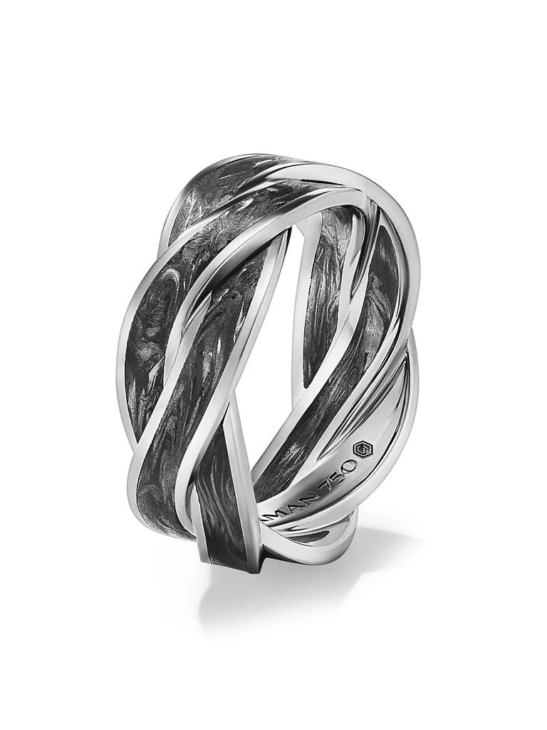 商品David Yurman|DY Helios™ Band Ring in 18K White Gold,价格¥23975,第3张图片详细描述