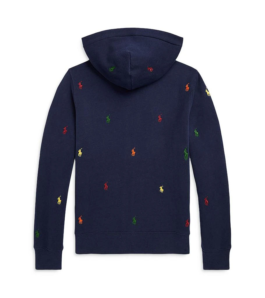 商品Ralph Lauren|Boys' Fleece Embroidered Pony Hoodie - Little Kid, Big Kid,价格¥312,第2张图片详细描述