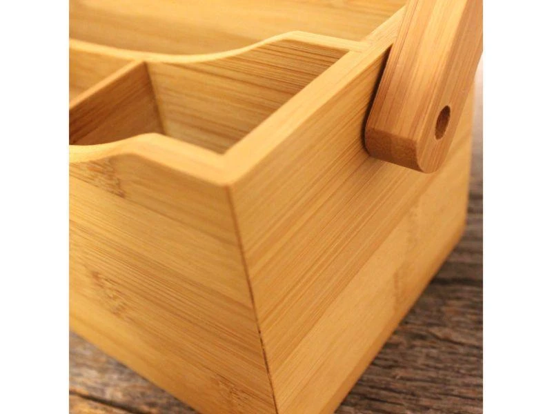 商品BergHOFF|Bamboo Tea Box Set 2pc (Flatware Caddy 9.75" & Tea Box 12"),价格¥435,第4张图片详细描述