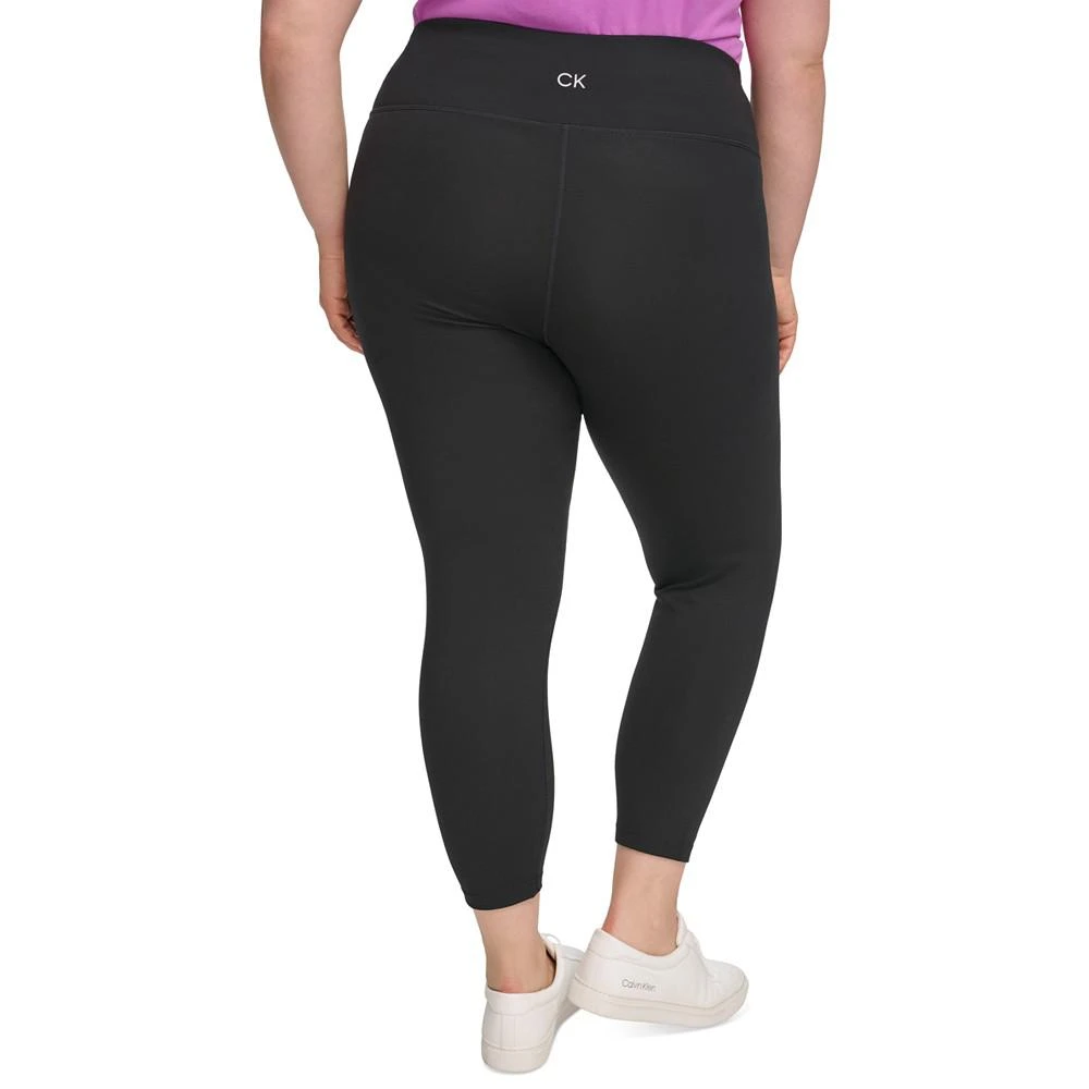 商品Calvin Klein|Plus Size Logo-Print Cropped Leggings,价格¥223,第3张图片详细描述