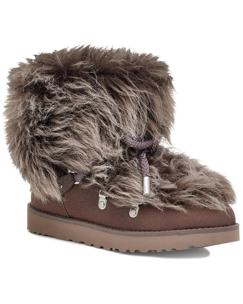 商品UGG|UGG Classic Posh Mini Fur Suede Classic Boot,价格¥947,第1张图片