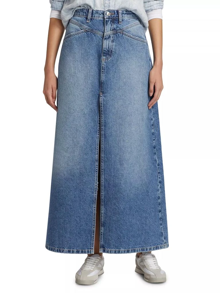 商品Free People|Come As You Are Denim Maxi Skirt,价格¥331,第3张图片详细描述