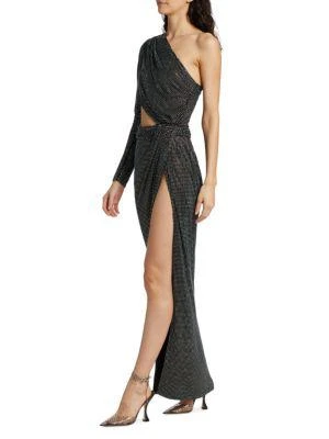 Lorinna Metallic Cut Out Slit Gown 商品
