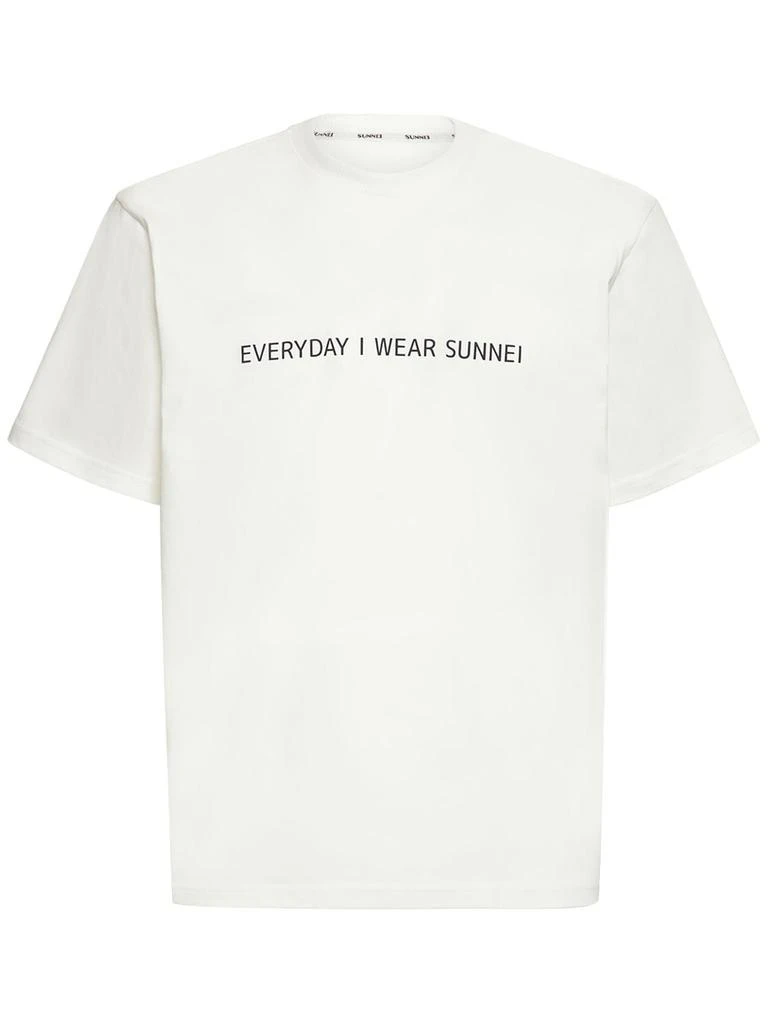 商品SUNNEI|Everyday Print Cotton Jersey T-shirt,价格¥1551,第1张图片