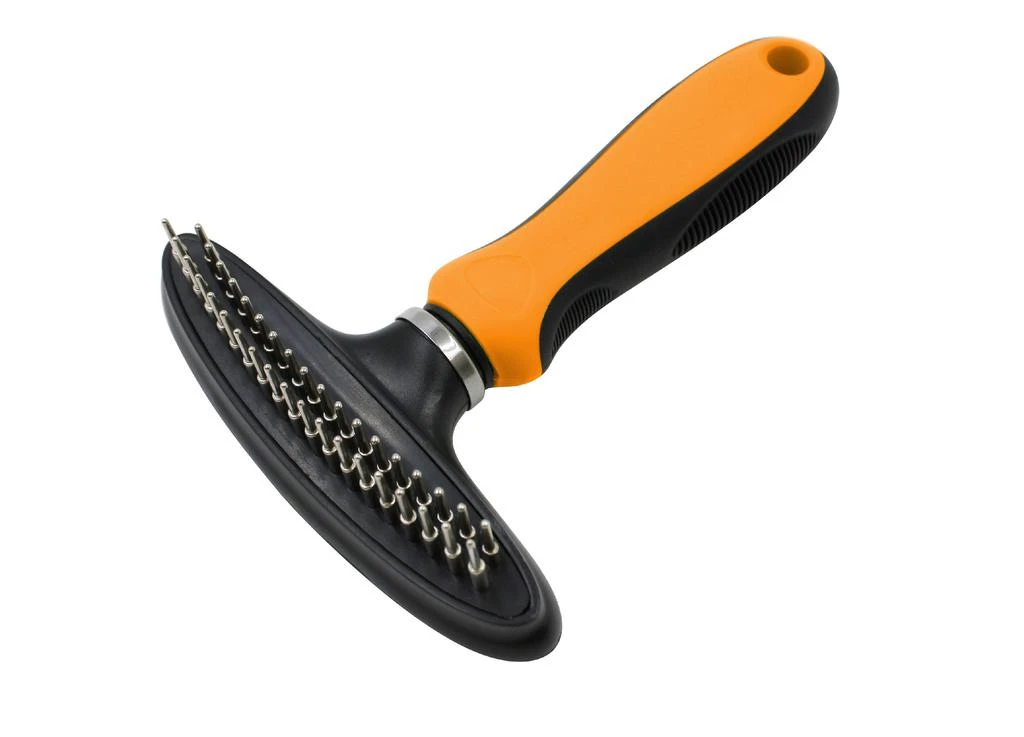 商品Pet Life|Flex Series Dual-Row Grooming Rake Pet Comb,价格¥151,第1张图片