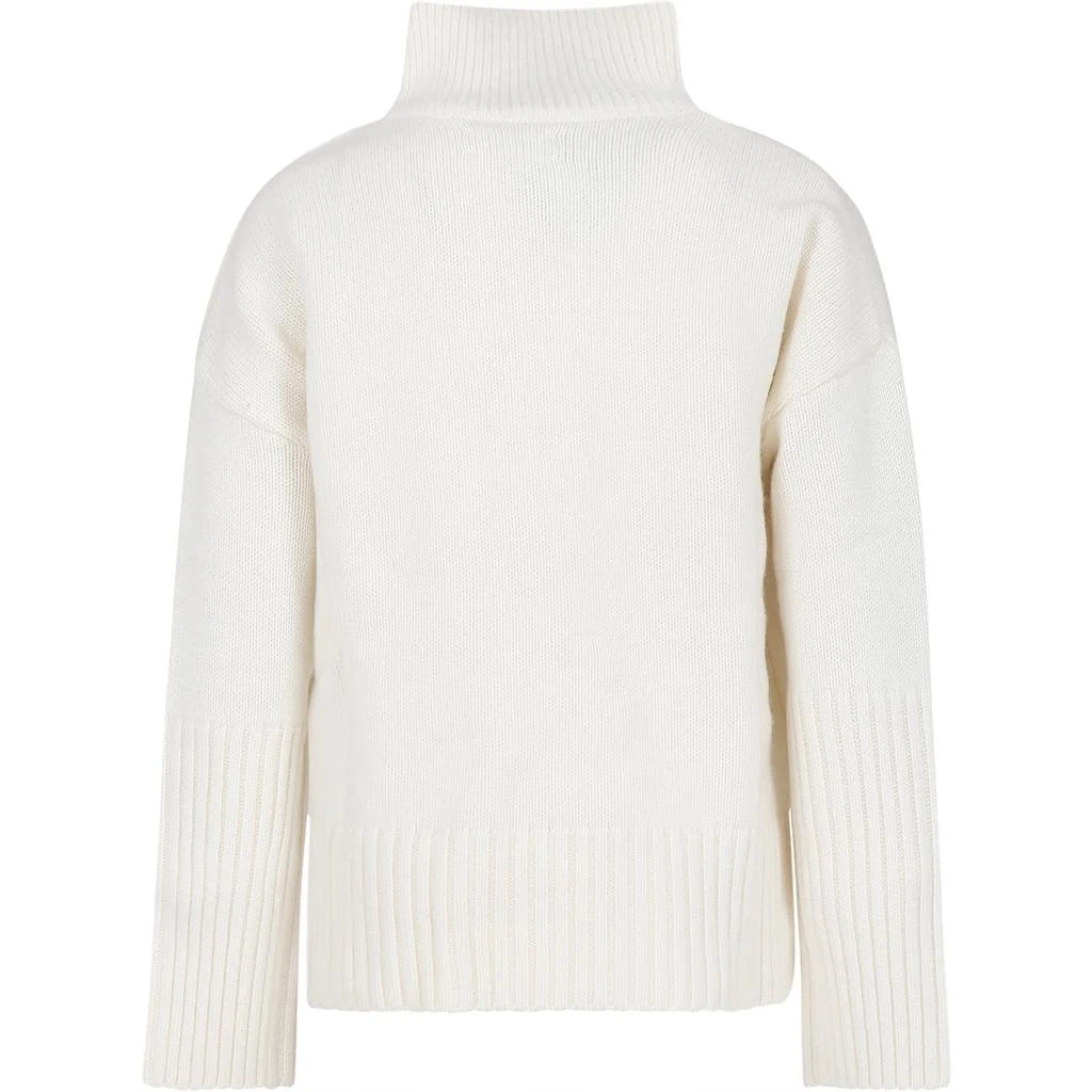商品Zadig&Voltaire|Ivory Turtleneck For Girl With Knitted Print,价格¥1245,第2张图片详细描述