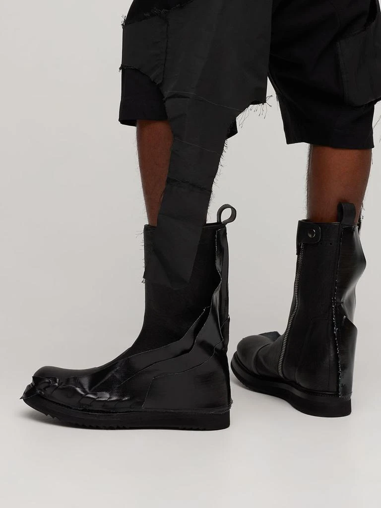 商品Rick Owens|Lvr Exclusive Leather Creeper Boots,价格¥7346,第2张图片详细描述