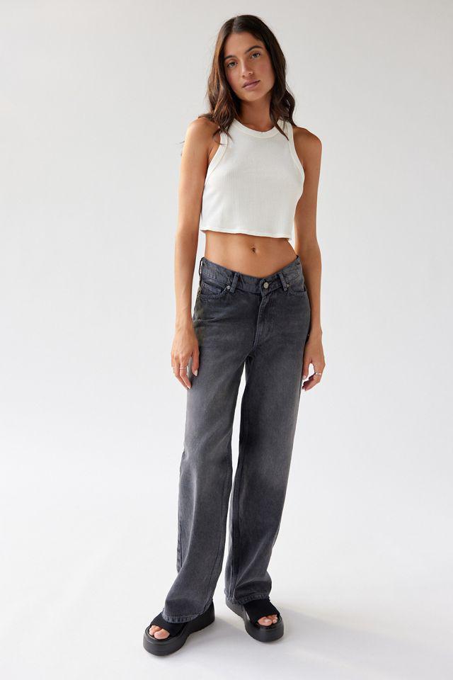 商品BDG|BDG Dipped V-Front Wide Leg Jean,价格¥149-¥298,第1张图片