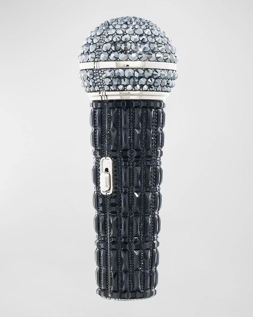 Microphone Crystal Clutch Bag with Chain Strap 商品