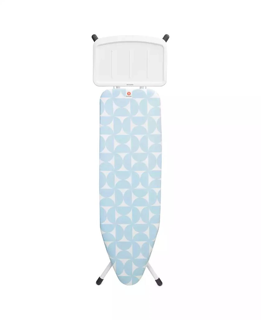 商品Brabantia|Ironing Board B, 49 x 15" 124 x 38 Centimeter - Solid Steam Unit Holder, 1" 25 Millimeter White Frame,价格¥1014,第1张图片