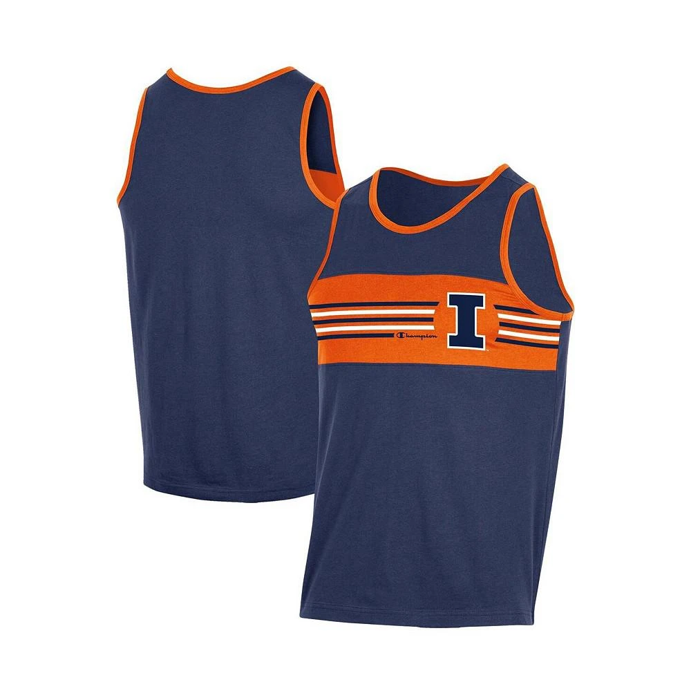 商品CHAMPION|Men's Navy Illinois Fighting Illini Colorblock Tank Top,价格¥187,第1张图片