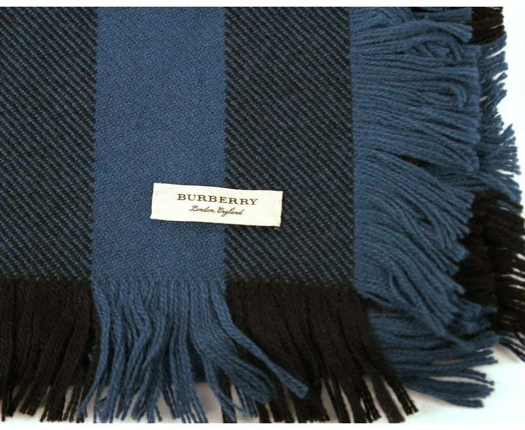 商品Burberry|Burberry Women's Wool Fashion Scarf With Fringe And pink Stripe,价格¥3009,第5张图片详细描述