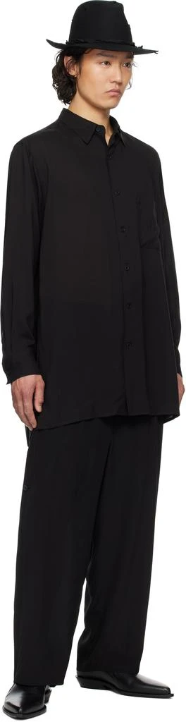 商品YOHJI YAMAMOTO|黑色 CM Cellulose Lawn Standard Oversize 衬衫,价格¥4507,第4张图片详细描述