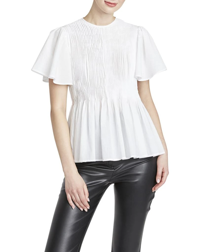 商品AMUR|Tash Pintuck Cotton Poplin Top,价格¥1919,第1张图片
