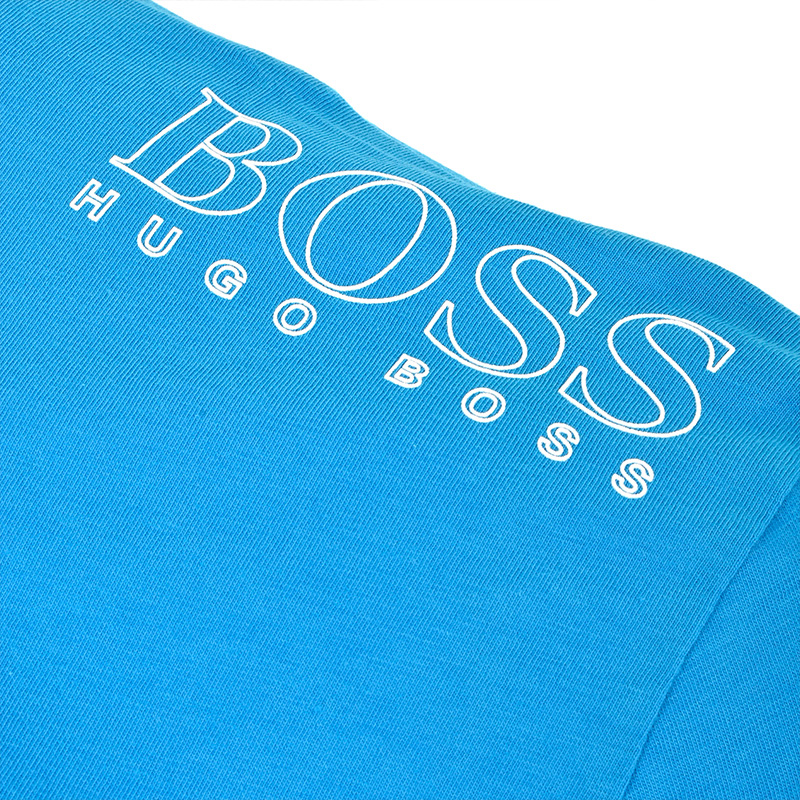 Hugo Boss 雨果博斯 男士短袖T恤蓝色 TEE-50399333-431商品第4张图片规格展示