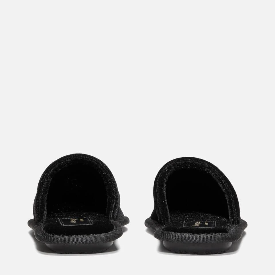 商品Kate Spade|KATE SPADE NEW YORK WOMEN'S HOO HOO VELVET SLIPPERS - BLACK,价格¥376,第4张图片详细描述