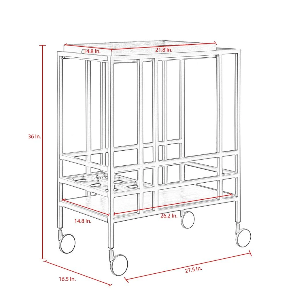 Inspired Home Kelsey Bar Cart 商品