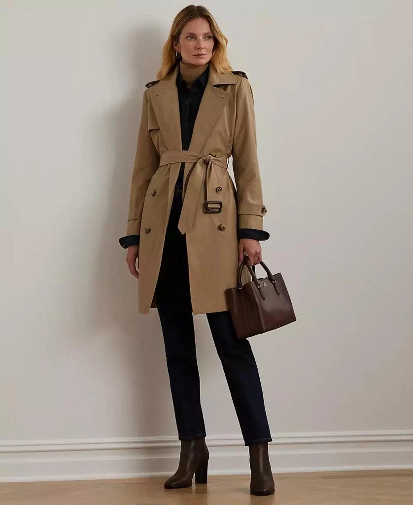 商品Ralph Lauren|Women's Belted Water-Resistant Trench Coat, P/XS-XX,价格¥825,第5张图片详细描述