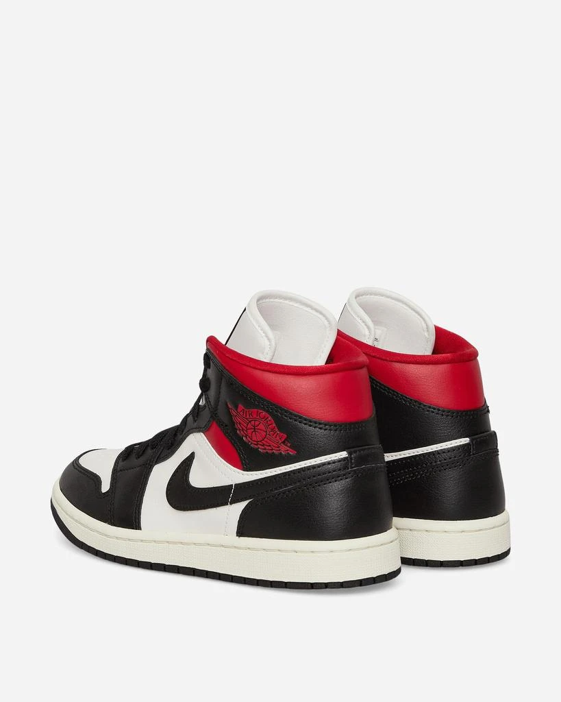 商品Jordan|WMNS Air Jordan 1 Mid Sneakers Black / Gym Red,价格¥538,第5张图片详细描述