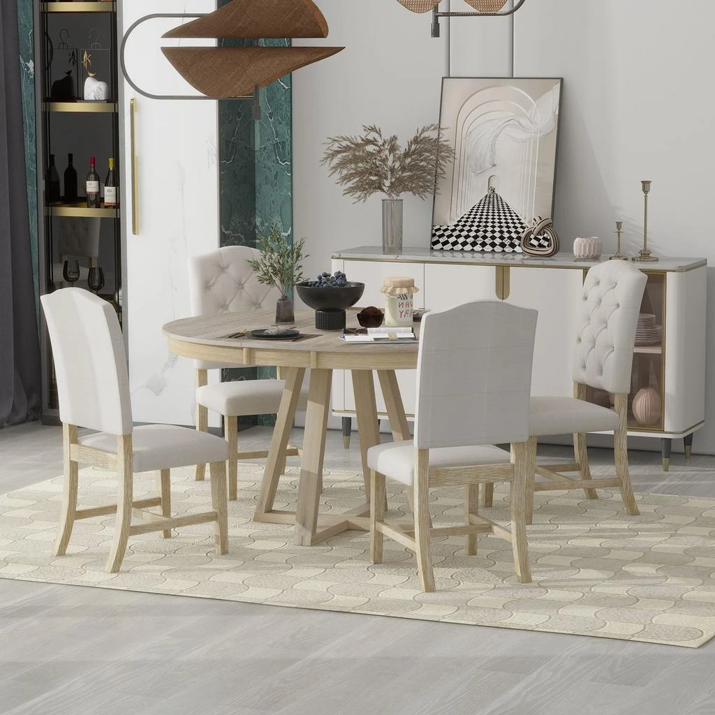 商品Simplie Fun|5-Piece Retro Functional Dining Set,价格¥9526,第2张图片详细描述