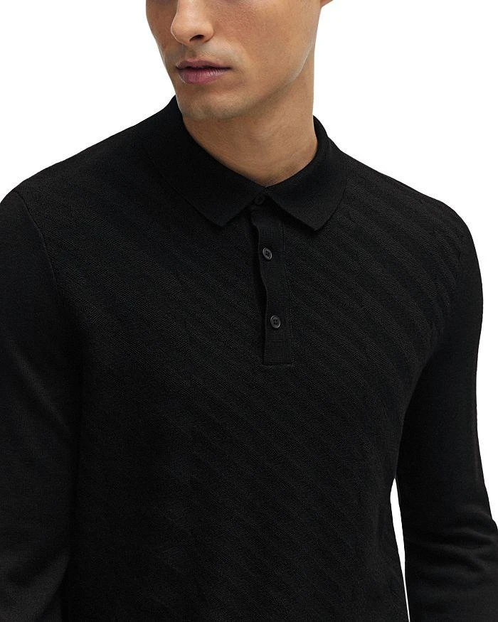 商品Hugo Boss|Padori Wool Blend Sweater Knit Regular Fit Polo Shirt,价格¥1854,第4张图片详细描述