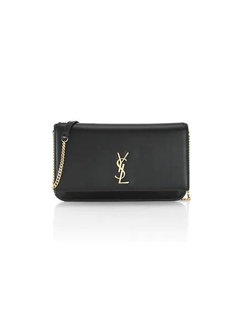 商品Yves Saint Laurent|Leather Crossbody Phone Holder,价格¥5164,第1张图片