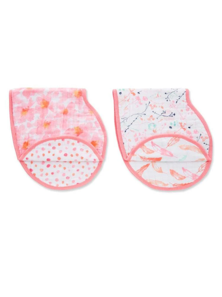 商品aden + anais|Baby's Petal Blooms Burpy Bibs 2-Pack,价格¥164,第1张图片
