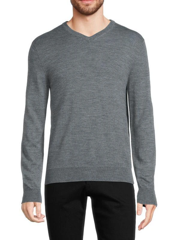 商品Saks Fifth Avenue|Essential Merino Blend V-Neck,价格¥121,第1张图片