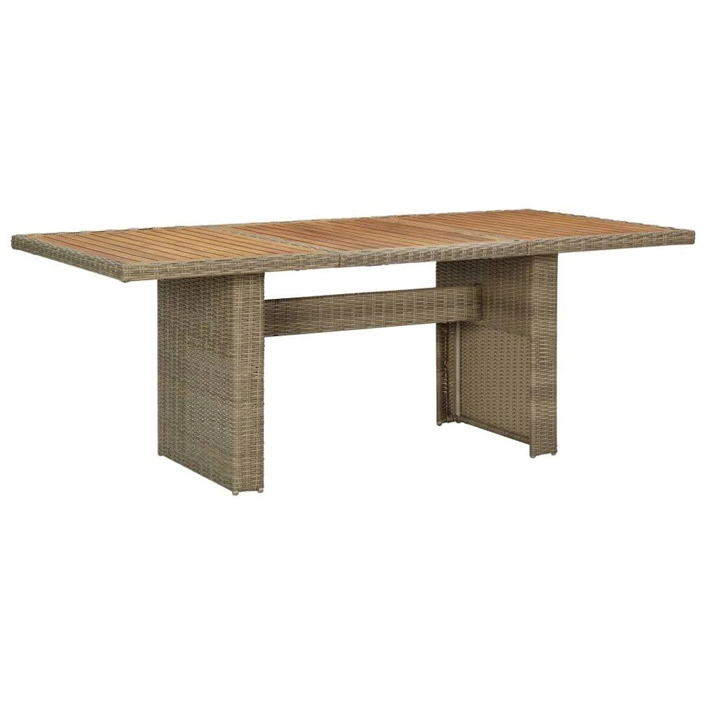 商品VidaXL|Garden Dining Table Brown 78.7"x39.4"x29.1" Poly Rattan, 310143,价格¥3456,第1张图片
