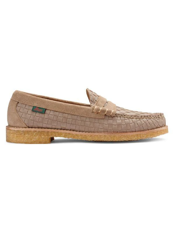 商品G.H. Bass|Larson Woven Crepe Penny Loafers,价格¥879,第1张图片