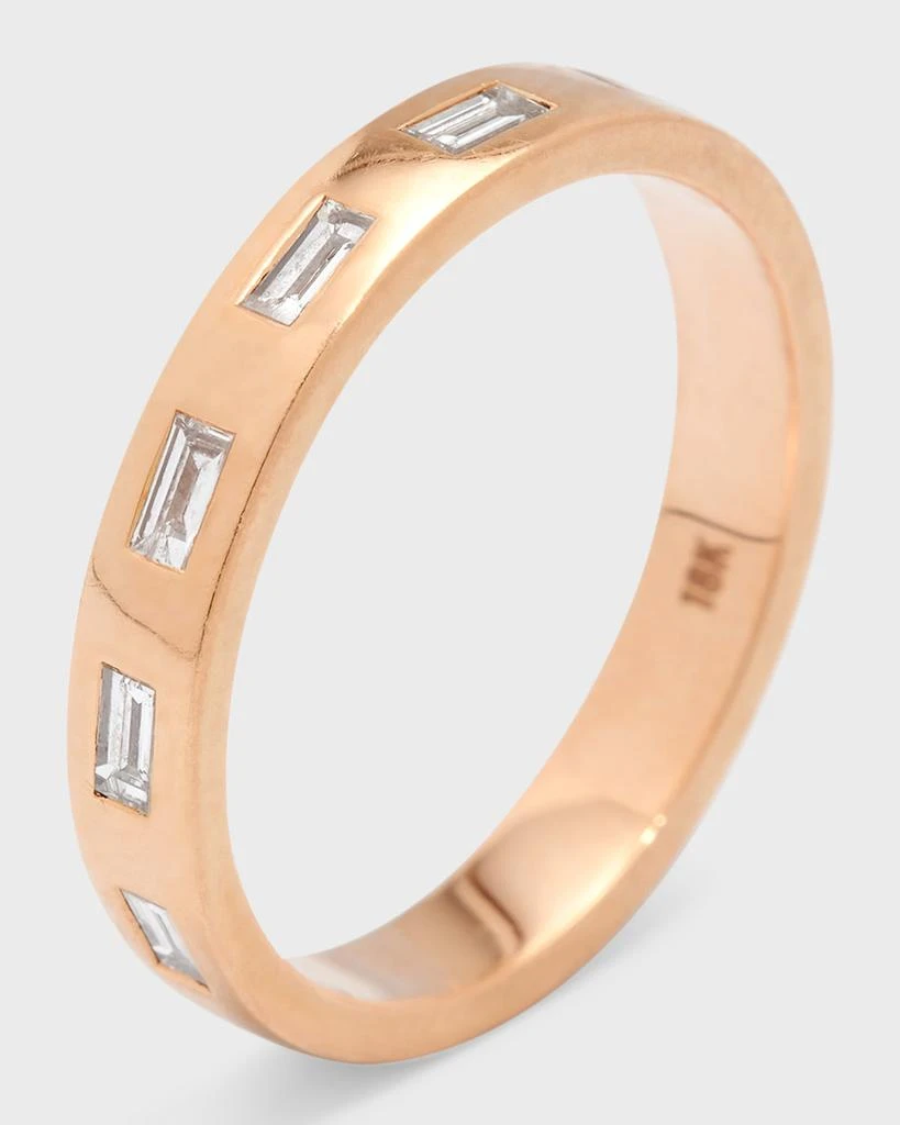 商品Walters Faith|Ottoline Rose Gold Band Ring with Gypsy-Set Baguettes,价格¥21043,第4张图片详细描述
