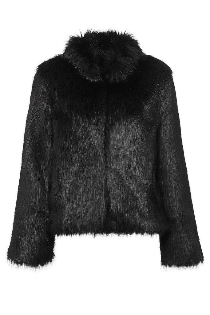 Fur Delish Jacket in Black商品第1张图片规格展示